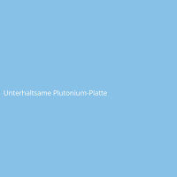 Unterhaltsame Plutonium-Platte