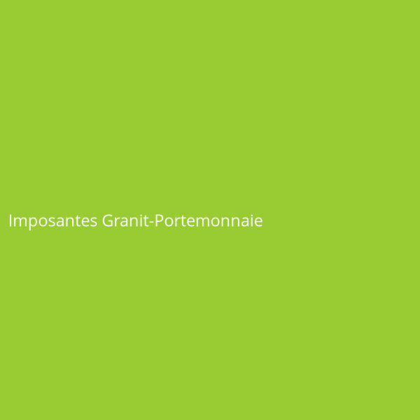 Imposantes Granit-Portemonnaie