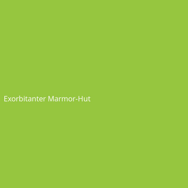 Exorbitanter Marmor-Hut