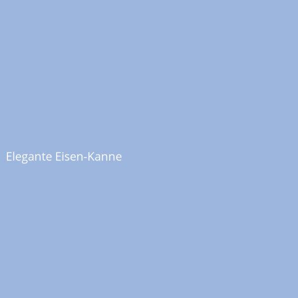 Elegante Eisen-Kanne