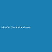 Lebhafter Glas-Briefbeschwerer