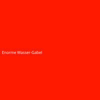 Enorme Wasser-Gabel